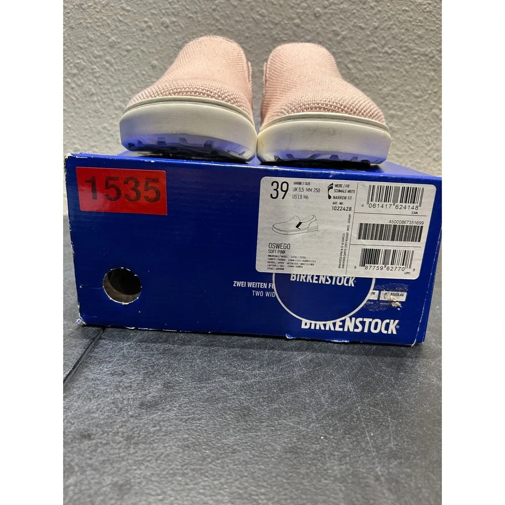 Birkenstock Oswego Textile Soft Pink EU 39 US L8 M6 Womens